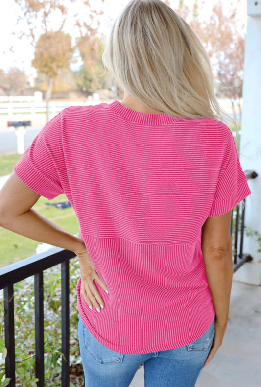 Bright Pink Corder Knit